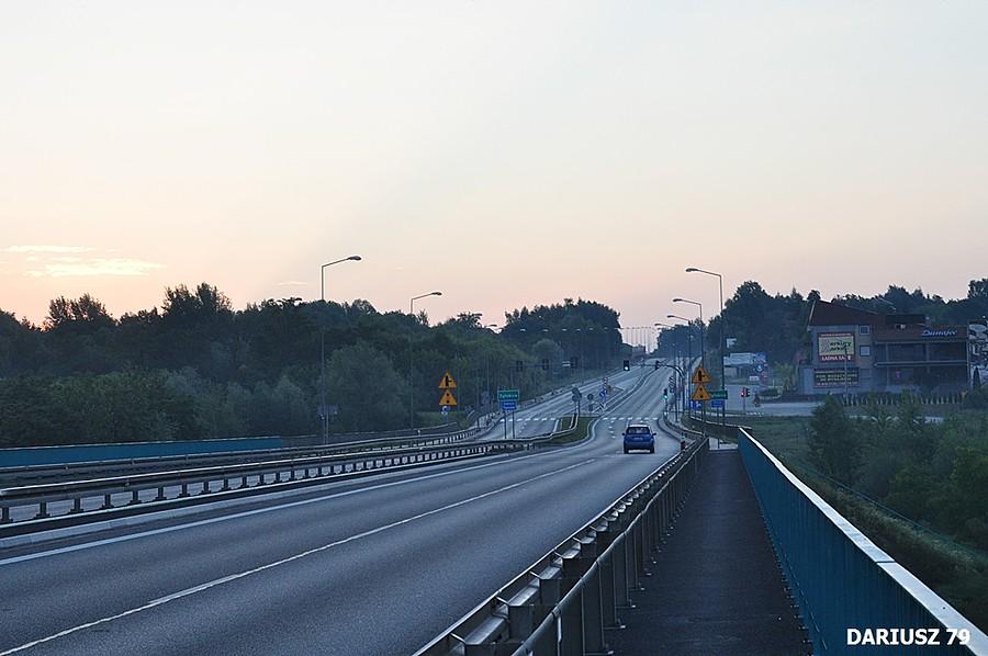 Łukanowice - Droga 94 w stronę Tarnowa