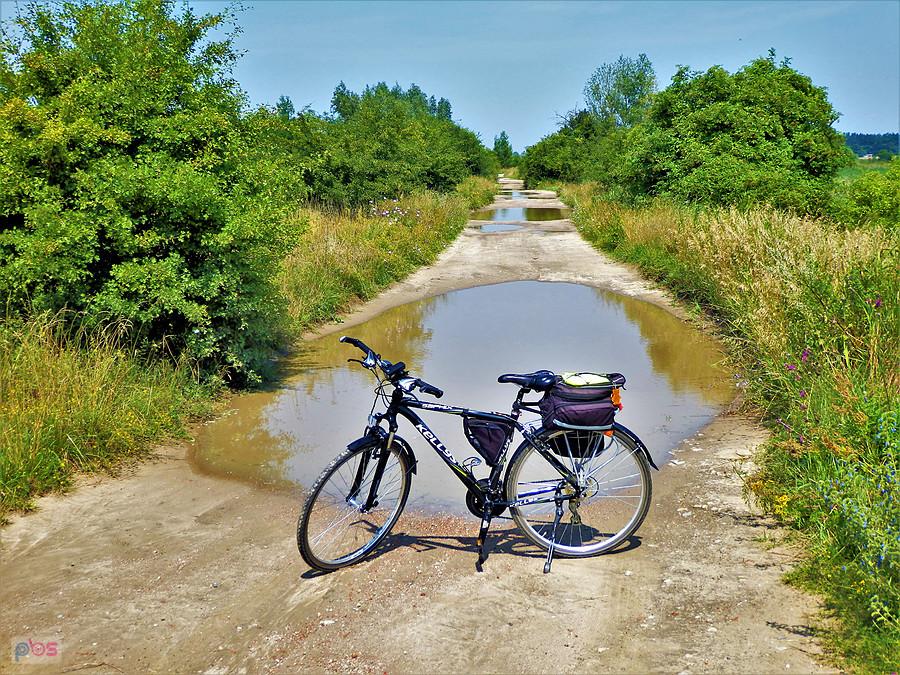 Wycieczka rowerowa po Kociewiu. Po wczorajszych opadach.