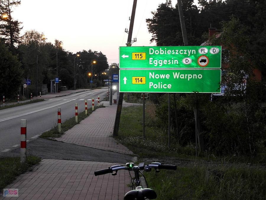 W pobliżu Tanowa późnym wieczorem.