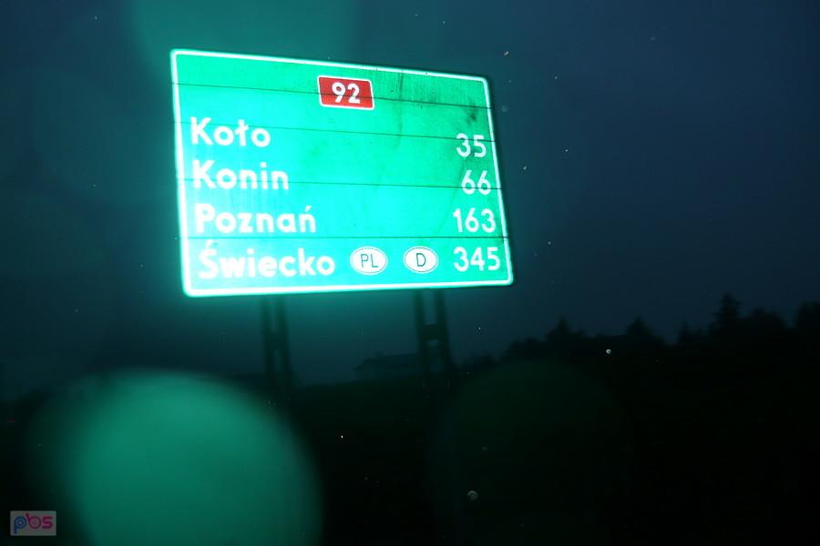 Do Konina 66 kilometry.