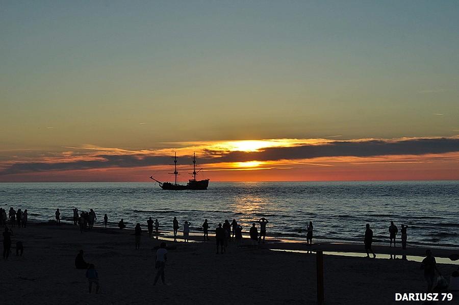 Łeba - Zachód słońca