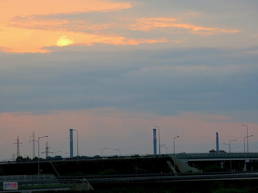 Kominy górują nad miastem