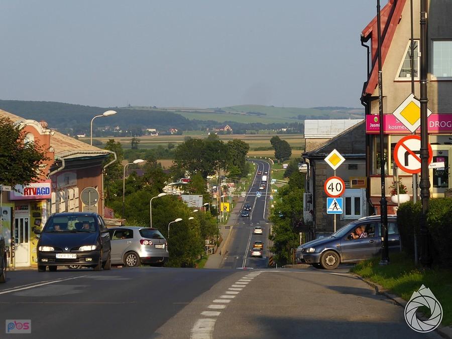 zjazd z centrum Rymanowa