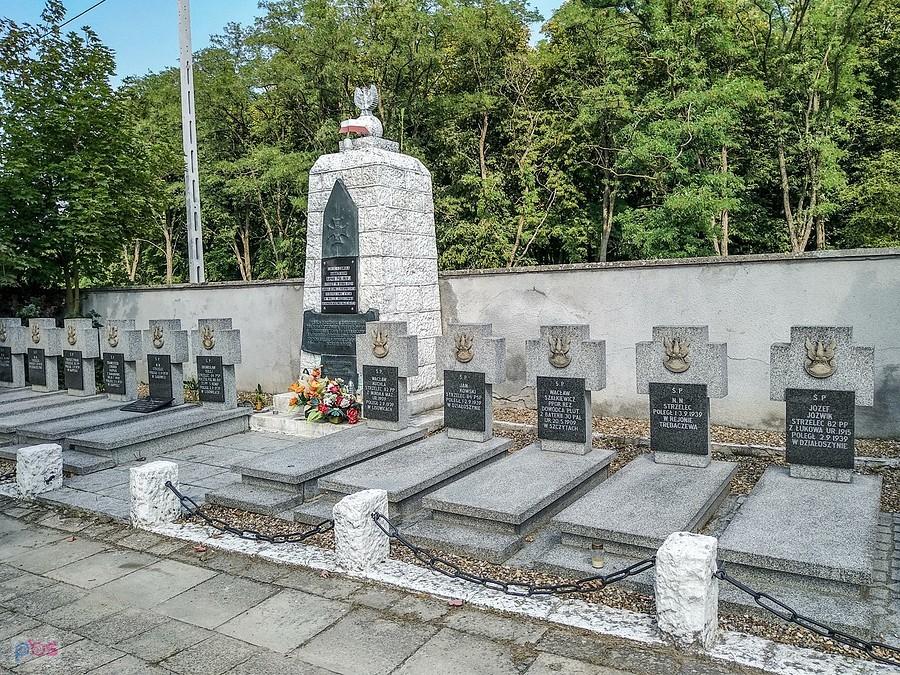 Kwatera wojskowa na cmentarzu w Działoszynie