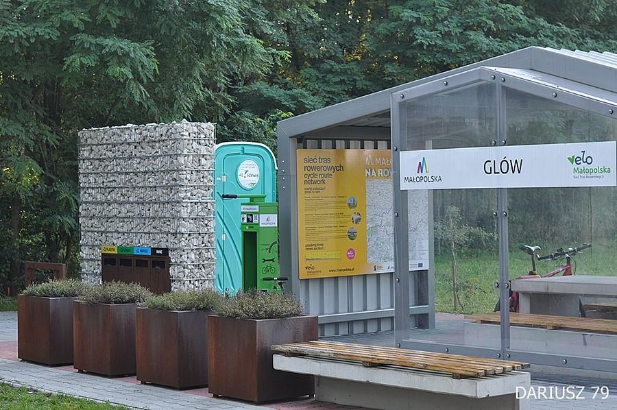 Glów - Miejsca obsługi rowerów - Velo Dunajec