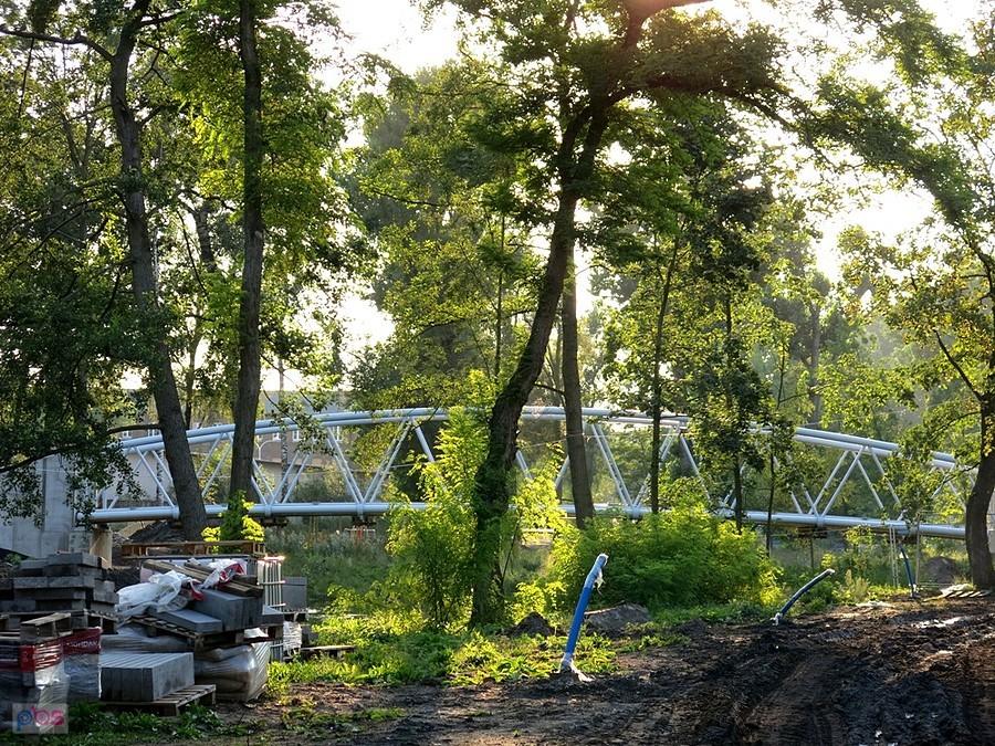 Park Bulwary - nowa kładka pieszo-rowerowa