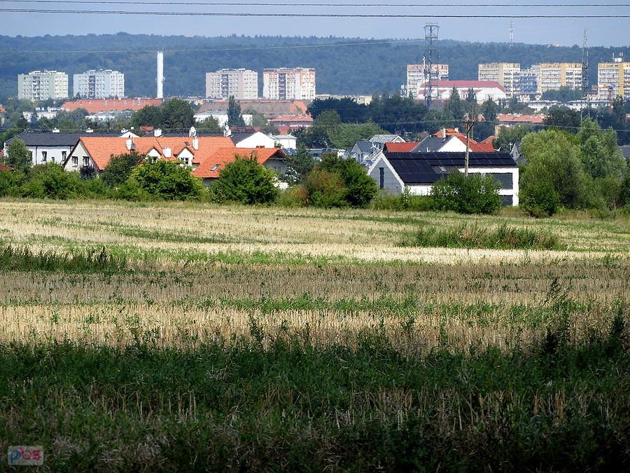 Fragment Szczecina, widok spod miejscowości Stobno.