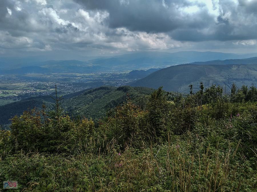 Widoki z Pieszego szlaku na Skrzyczne