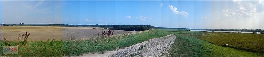 Panorama z wału Wisły.