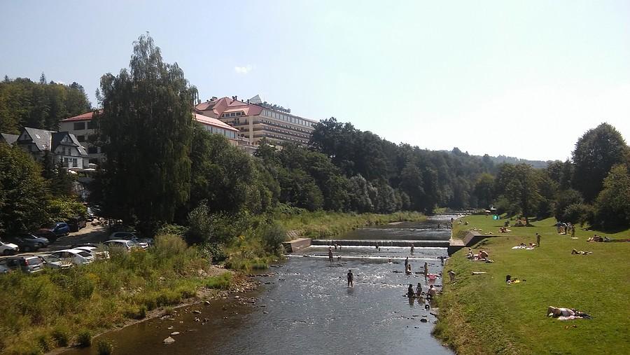 W Wiśle nad Wisłą - temperatura w trakcie foto to 27 stopni :)
