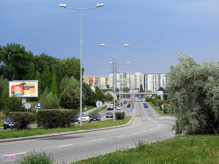 Na horyzoncie obiecujące chmury - widok z ronda Hakena.
