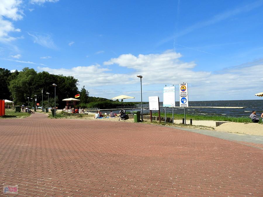 Trzebież - fragment plaży.