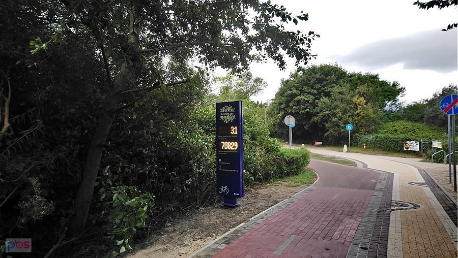 Licznik rowerzystów (w tamtą stronę byłem 18)