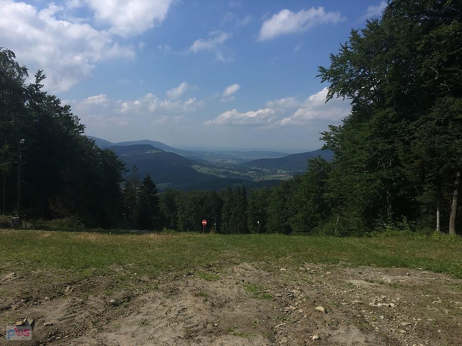 Widok ze stoku Śnieżnicy