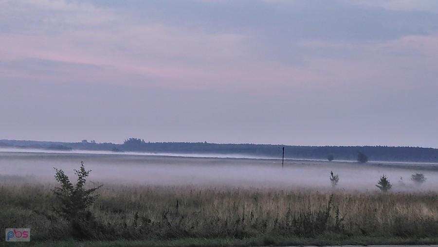 Mgły poranne po nocnej burzy