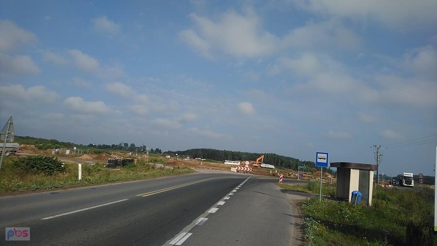 Szósty i ostatni przejazd przez plac budowy S6