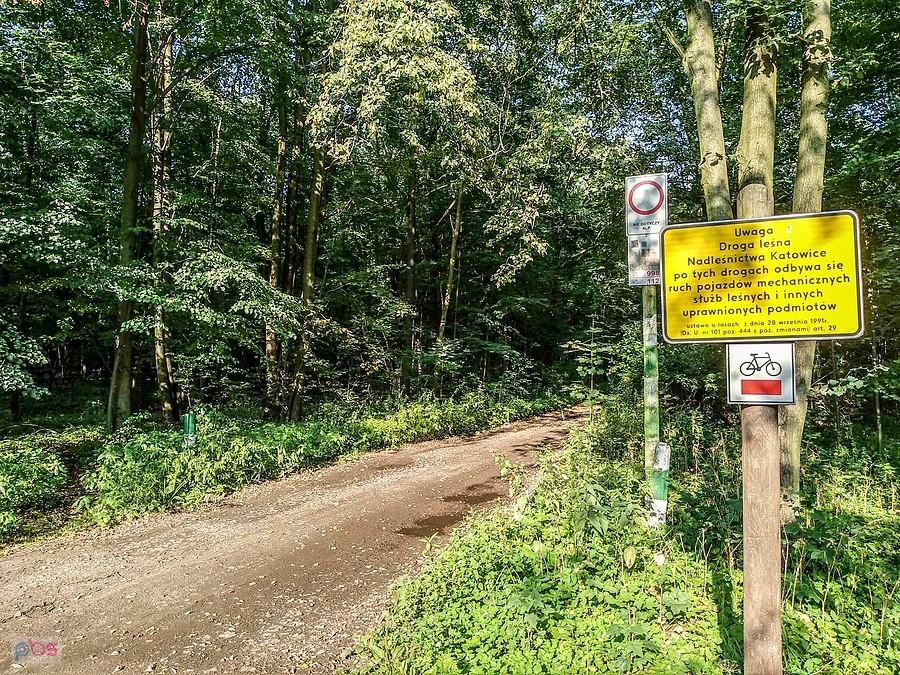 Początek czerwonego szlaku rowerowego w Rudzie Śląskiej