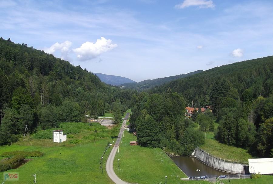 Widoki z zapory na Wiśle