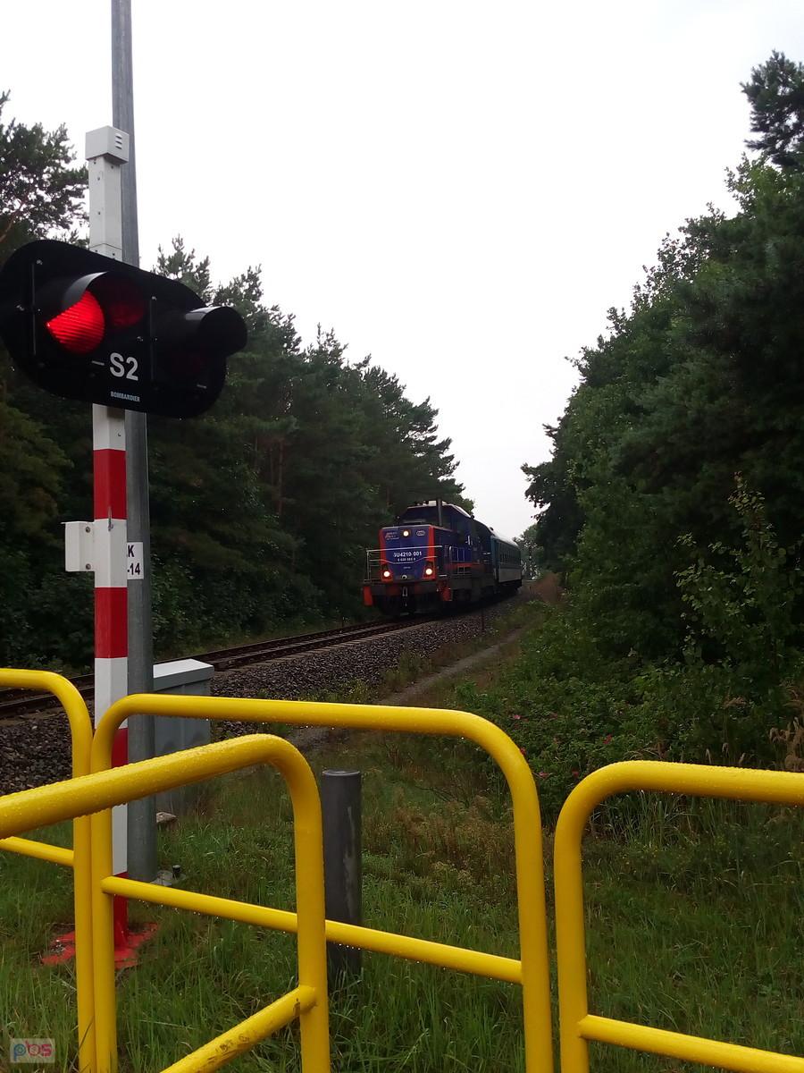 Ten sam pociąg na drugim przejeździe