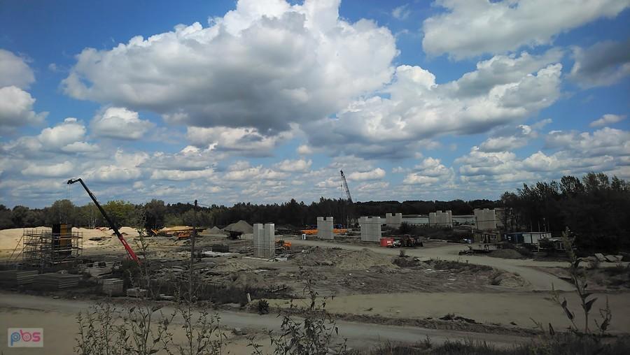Widok na placy budowy