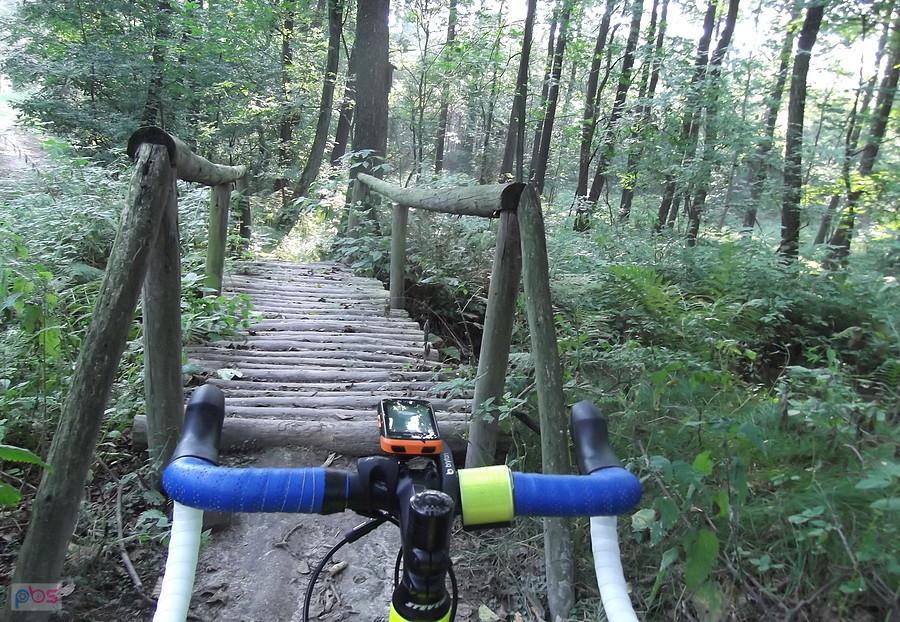 Trasę przygotowałem w BikeMap plik GPX wrzuciłem do Bryton Rider i jadę. Co chwile się gubię. O ile na asfalcie sobie radzę, to w lesie jest problem.