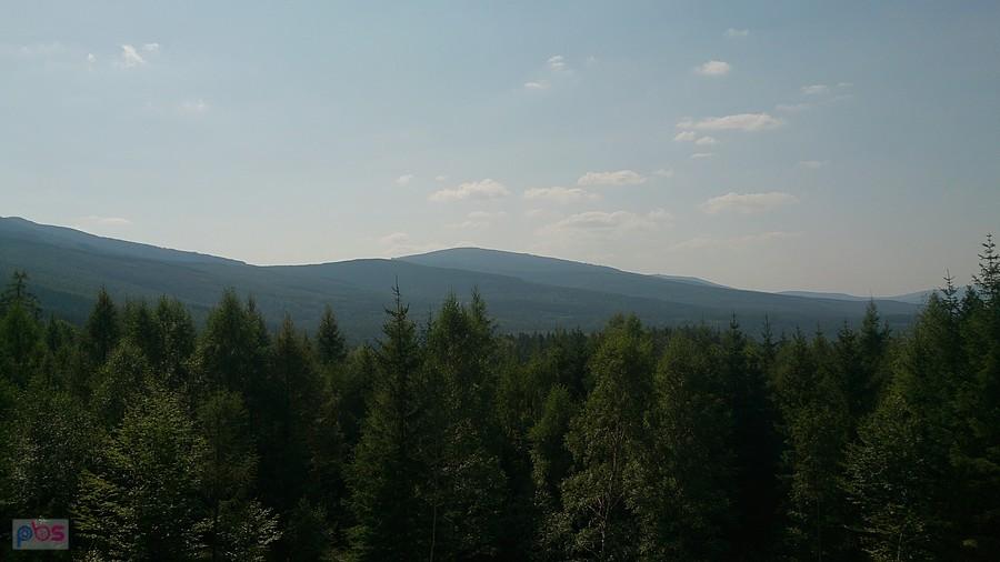 Widok na Sudety z karczmy
