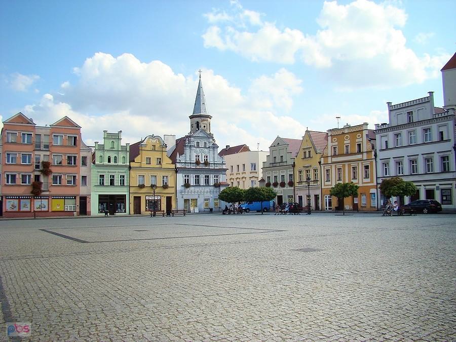 Bytom Odrzański - późnorenesansowe, barokowe, klasycystyczne i eklektyczne kamieniczki w Rynku