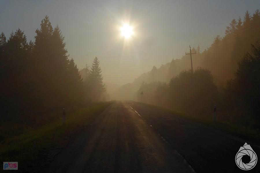 dymy pożarów w Woli Michowej