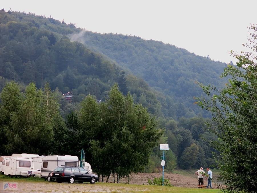 Na campingu "Słoneczna Przystań k. Klimkówki