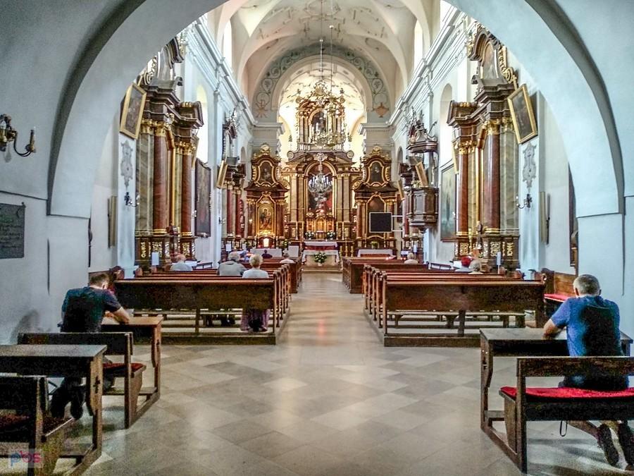 Wnętrze kościoła w Pińczowie