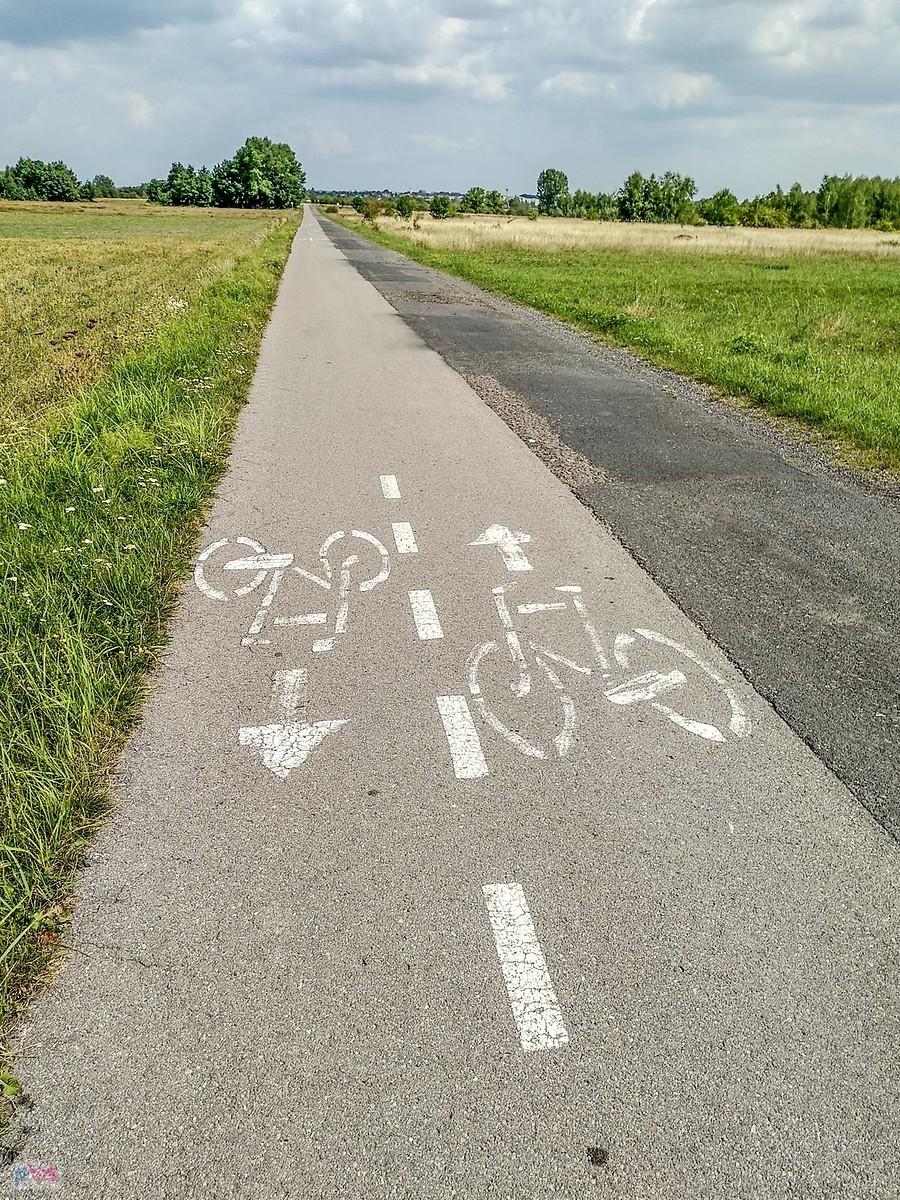 Nowiutki asfalt, ale tylko dla rowerzystów :)
