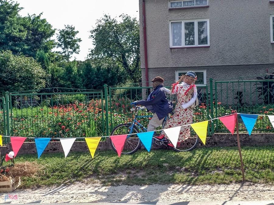 Rowerzyści w Łukowej