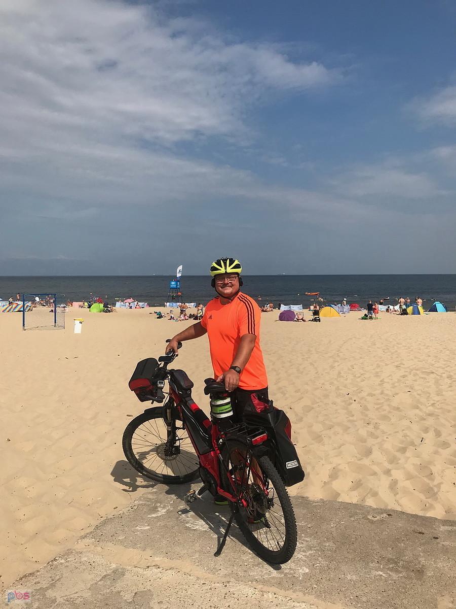 na plaży w Sobieszewie