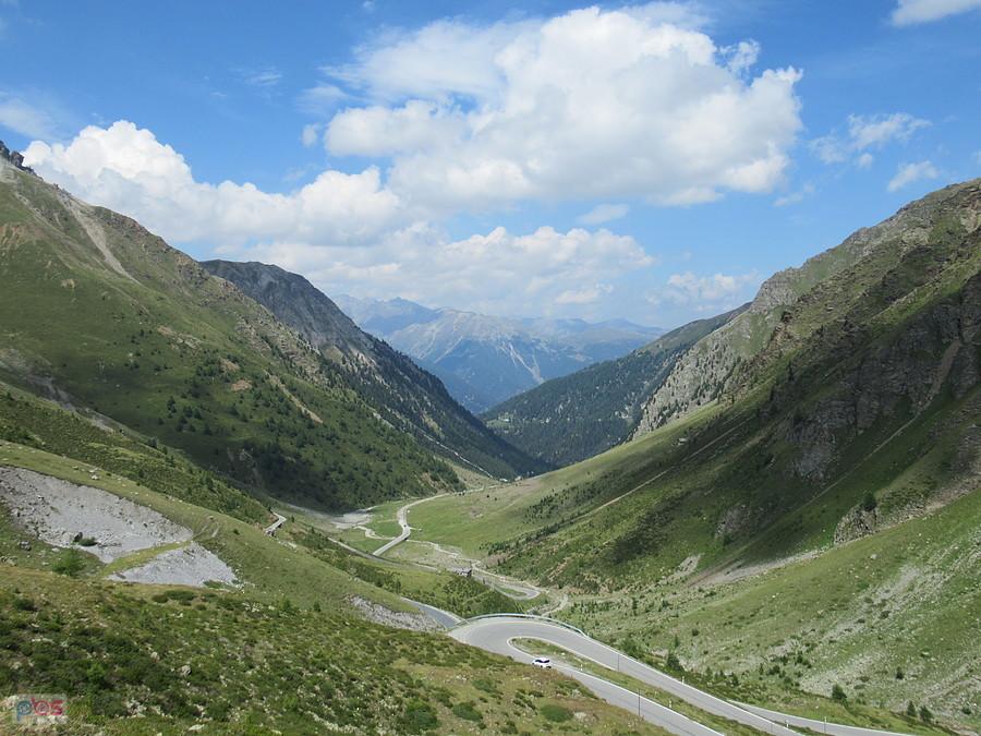 Umbrailpass w kierunku Muestair