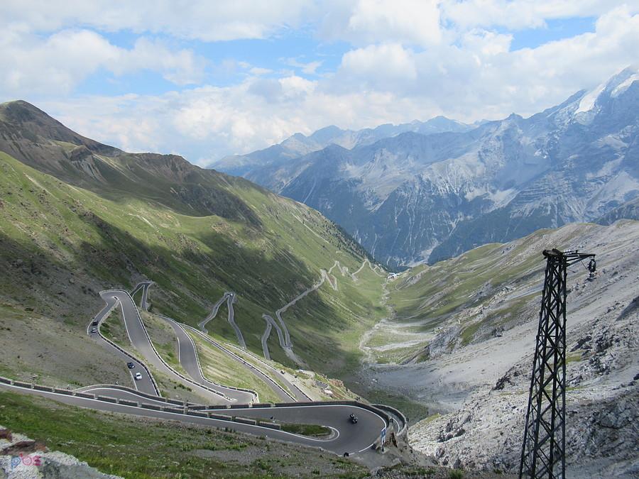 Klasyczny widok ze Stelvio