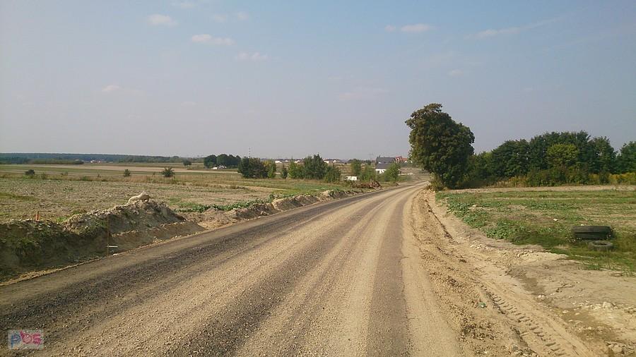 Nowy asfalt od Skrzynic do Dominowa