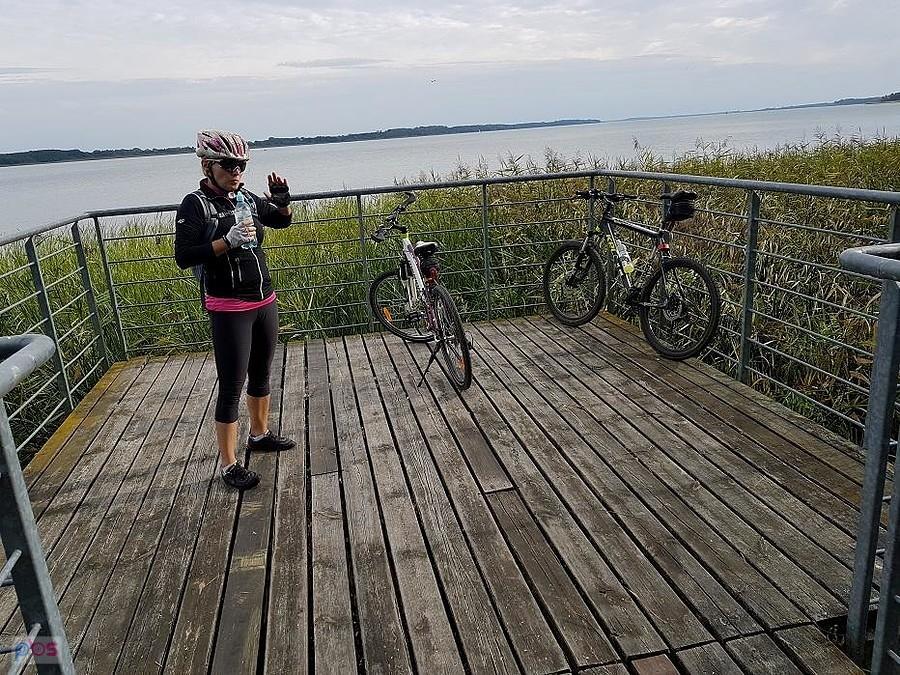 Iwonka na pomoście nad J.Miedwie