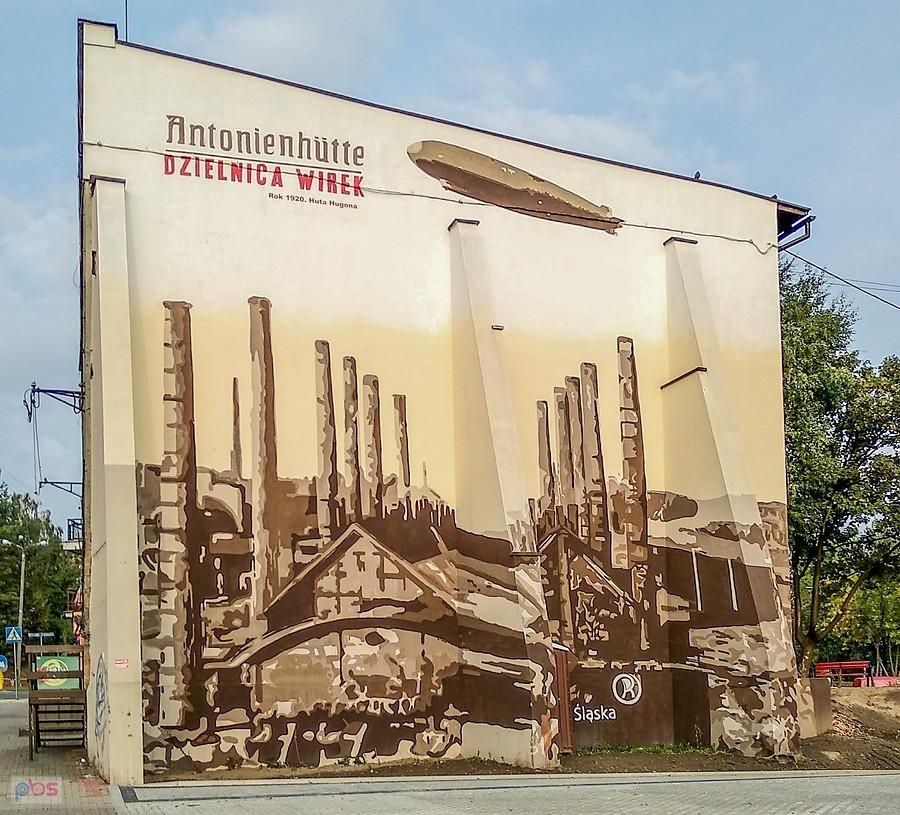 Nowy mural na Wirku