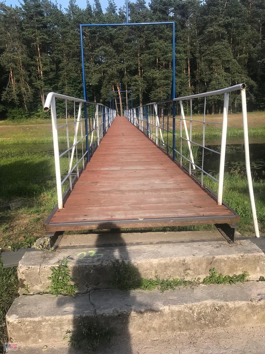 za mostkiem widać Białoruś