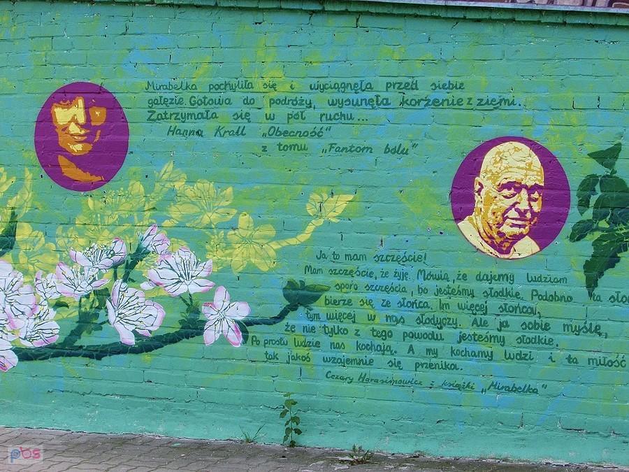 Mural Literacka Mirabelka na Dzielnej
