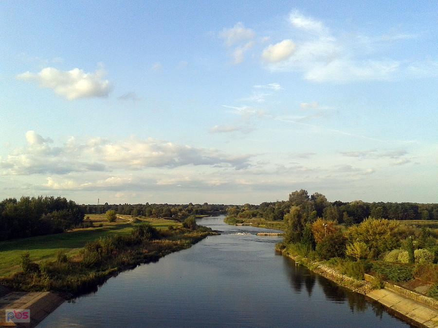 Warta, widok z tamy