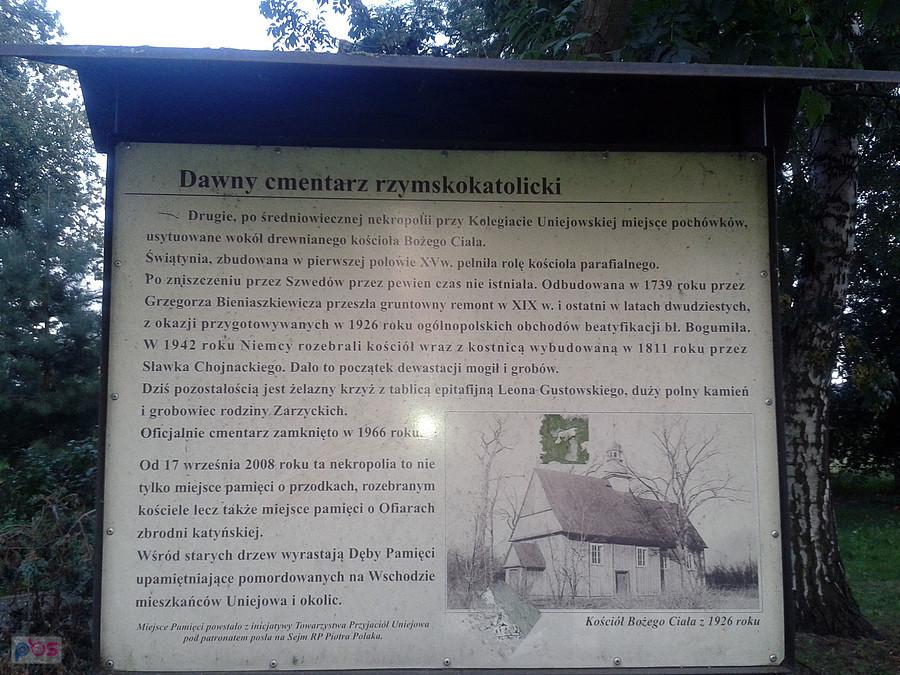 Dawny cmentarz. Uniejów
