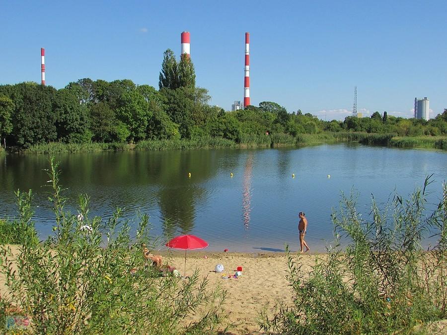 Plaża nad Jeziorkiem Czerniakowskim