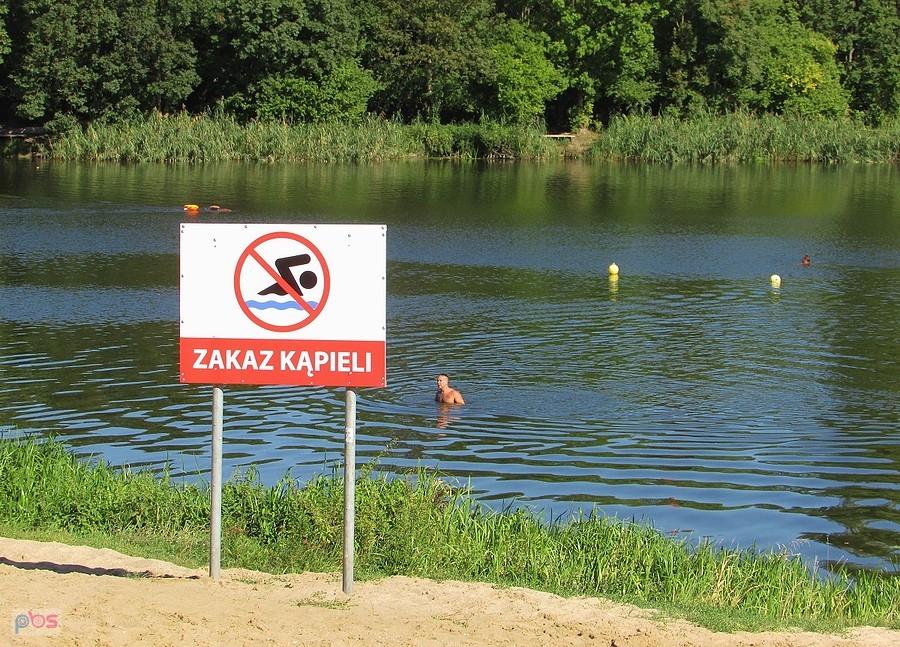 Zakaz kąpieli w Jeziorku Czerniakowskim
