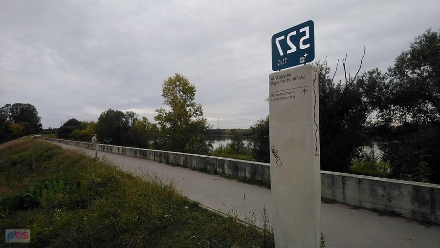Przedostatni kilometr Wisły w granicach Warszawy