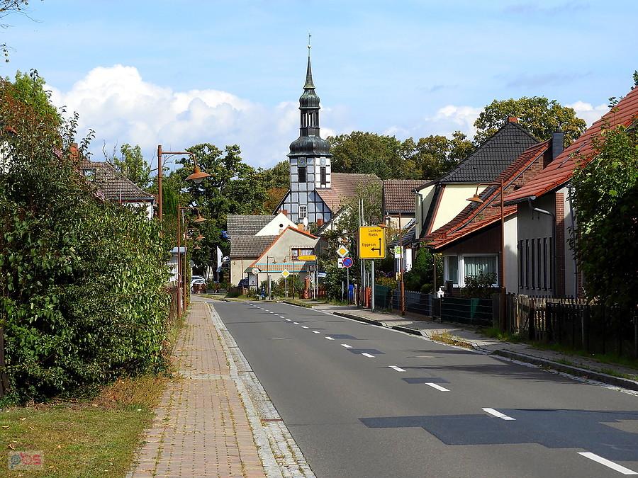 miejscowość Ahlbeck w drodze do Eggesin.