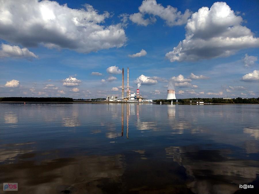 jezioro Rybnickie i elektrownia