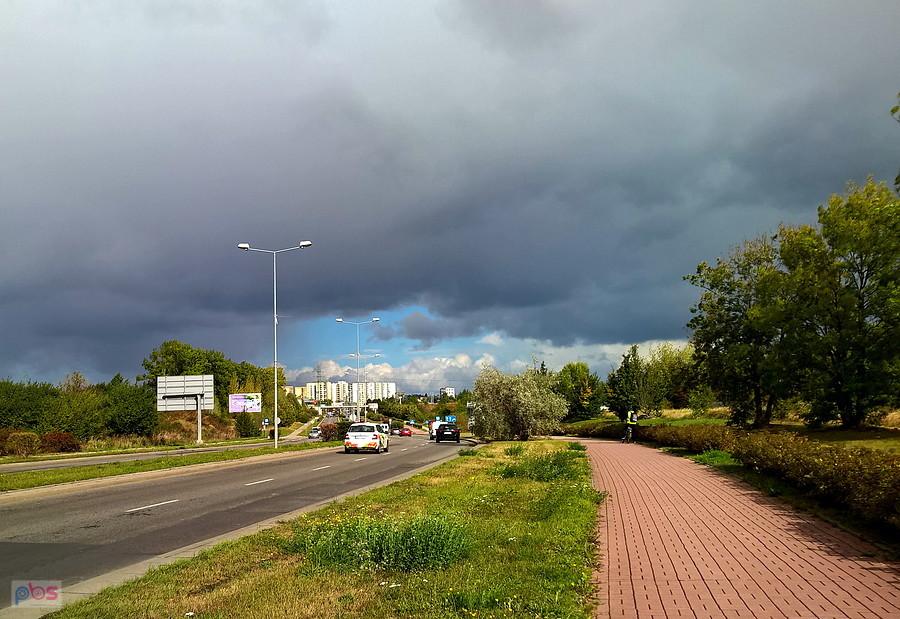 Deszczowe chmury - widok z Ronda Hakena.