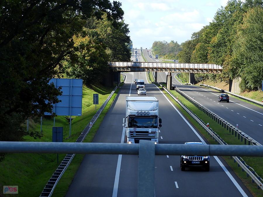 Nad autostradą - okolice Kołbaskowa.