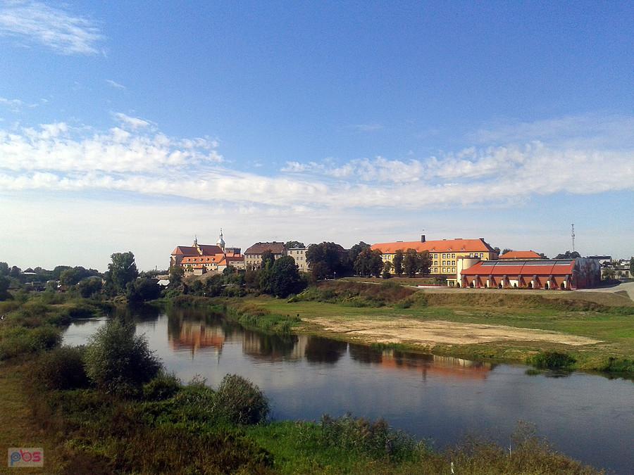 Pyzdry, widok z mostu na Warcie